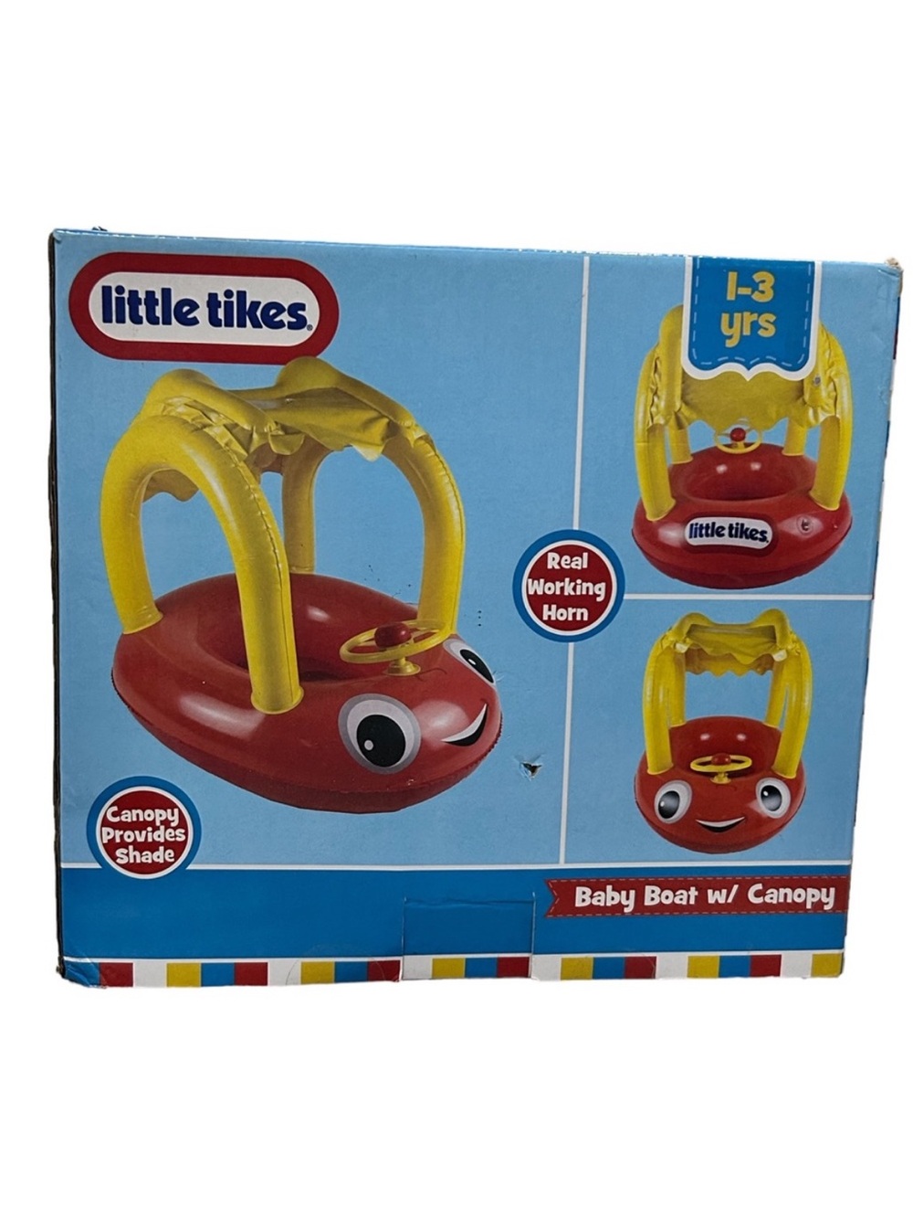 Little Tikes Baby Boat With Canopy With Real Working Horn